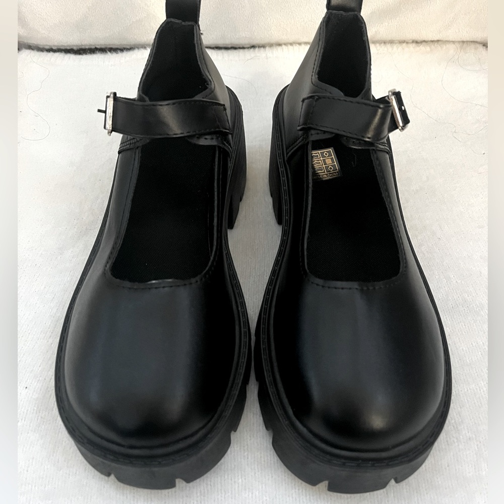 Women’s chunky Mary Jane style loafers
